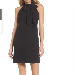 Vince Camuto Halter Tie Neck Dress